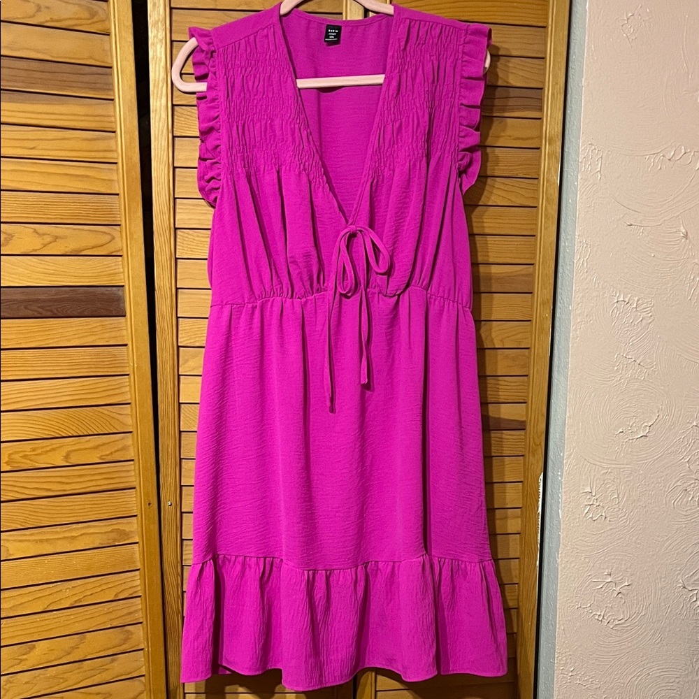 SHEIN Curve Fuchsia Dress Size 1X Curve